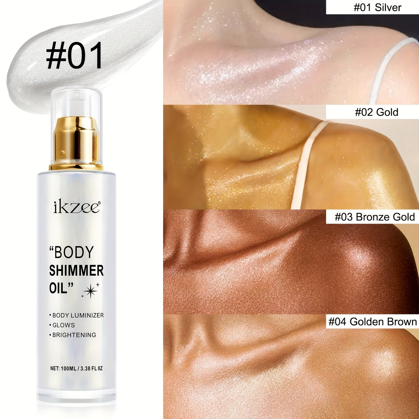 Body Glitter Oil for Radiant Skin and Festive Occasions