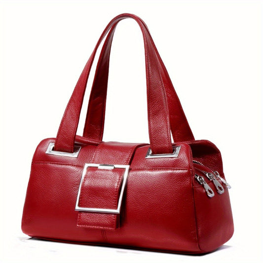 Genuine Leather Women's Shoulder Bag for Fashionable Everyday Use