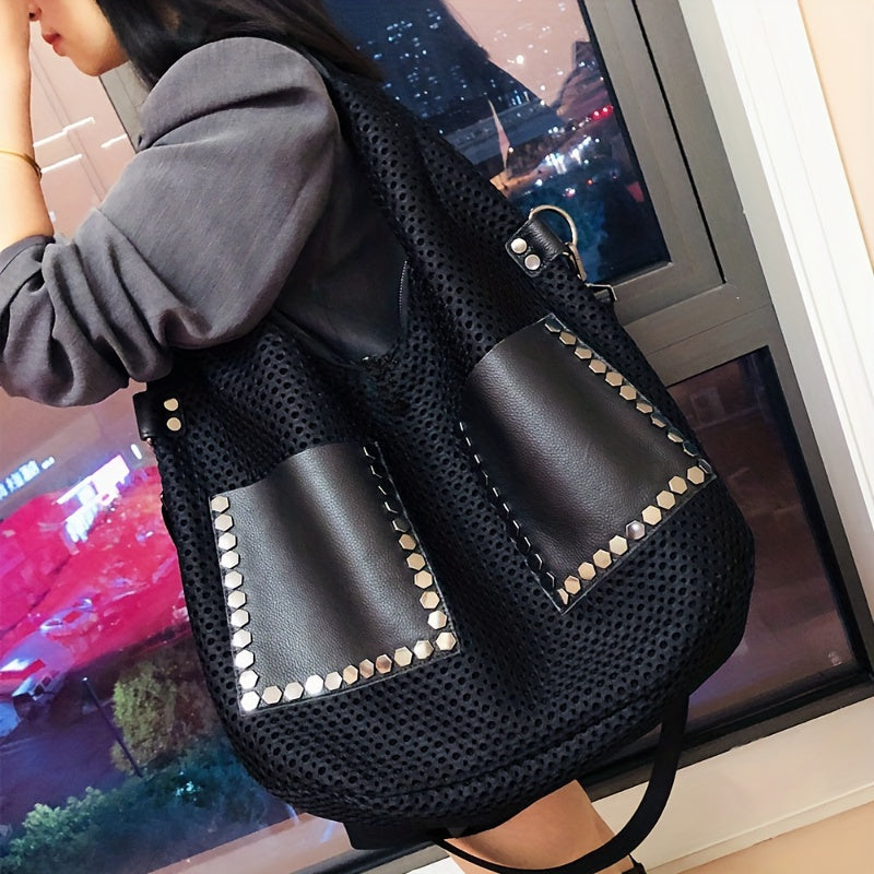Vintage Large Capacity Women's Shoulder Bag for Everyday Use