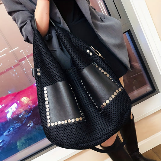 Vintage Large Capacity Women's Shoulder Bag for Everyday Use