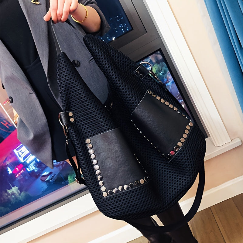 Vintage Large Capacity Women's Shoulder Bag for Everyday Use
