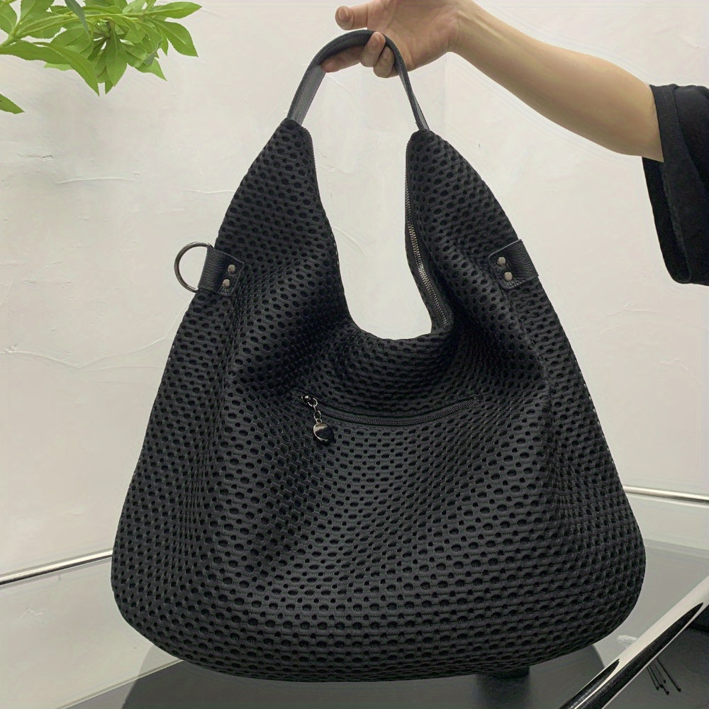 Vintage Large Capacity Women's Shoulder Bag for Everyday Use