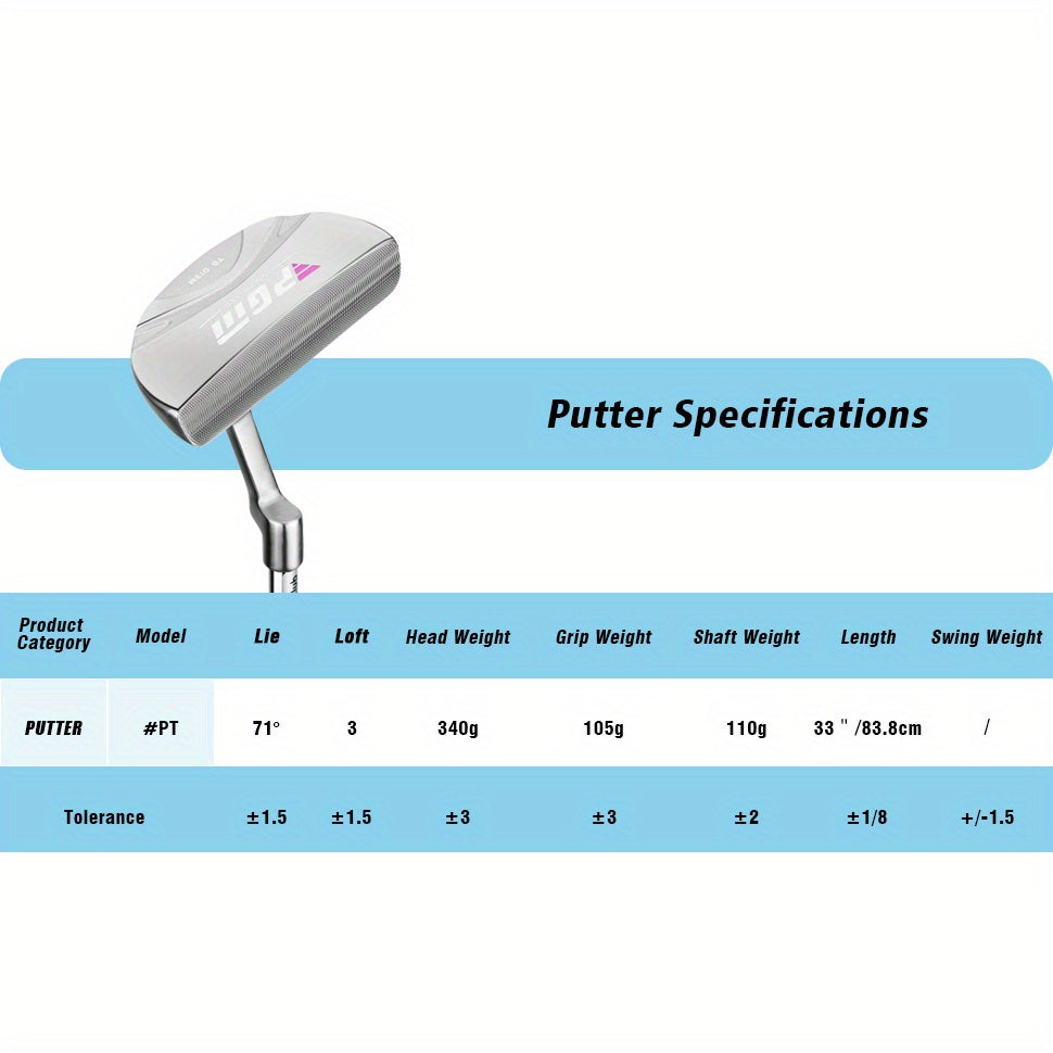 PGM Women's Complete 11-Piece Golf Set - Woods (#1, 3, 5, 4H) Irons (#6, 7, 8, 9, PW, SW) Putter | Lightweight graphite shafts (Ladies Flex) | Includes stand bag | Perfect gift for Valentine's Day/Mother's Day