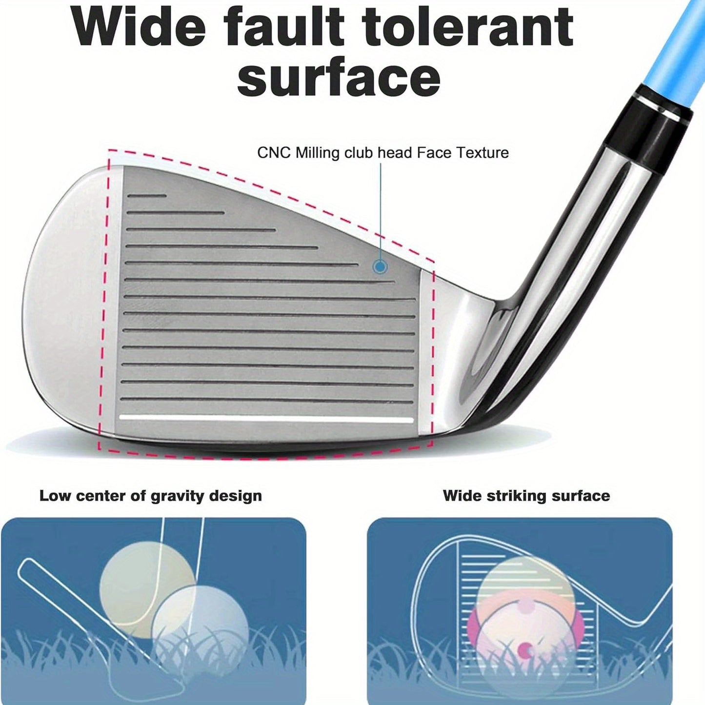 PGM Women's Complete 11-Piece Golf Set - Woods (#1, 3, 5, 4H) Irons (#6, 7, 8, 9, PW, SW) Putter | Lightweight graphite shafts (Ladies Flex) | Includes stand bag | Perfect gift for Valentine's Day/Mother's Day