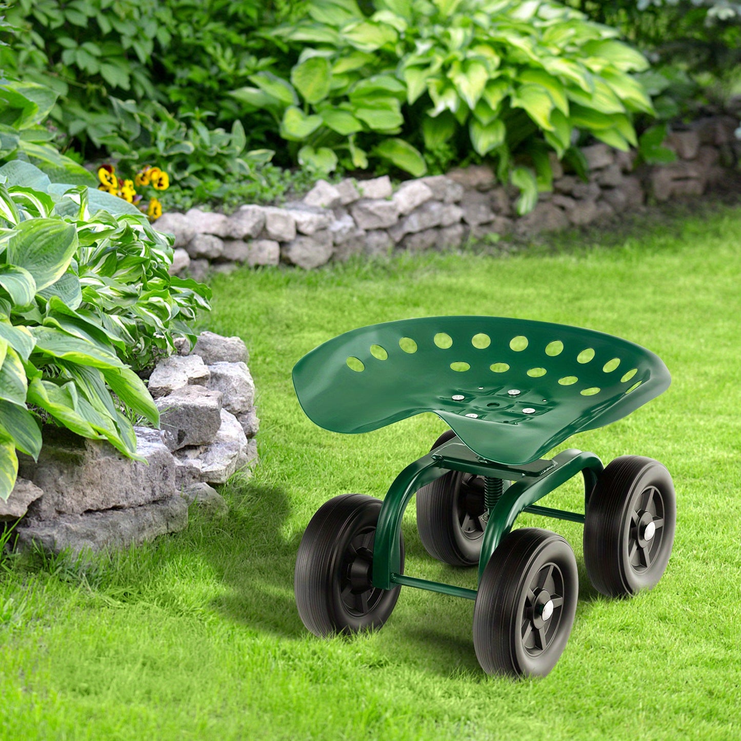 Heavy Duty 360 Degree Swivel Seat Garden Cart and Workseat