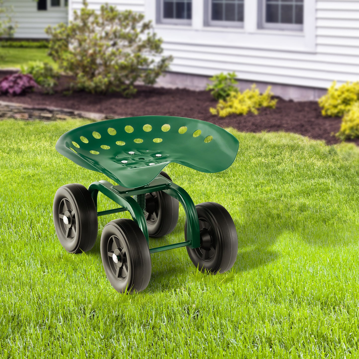 Heavy Duty 360 Degree Swivel Seat Garden Cart and Workseat