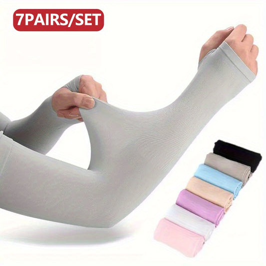 Fashionable Sun Protection Arm Sleeves for Cycling and Driving