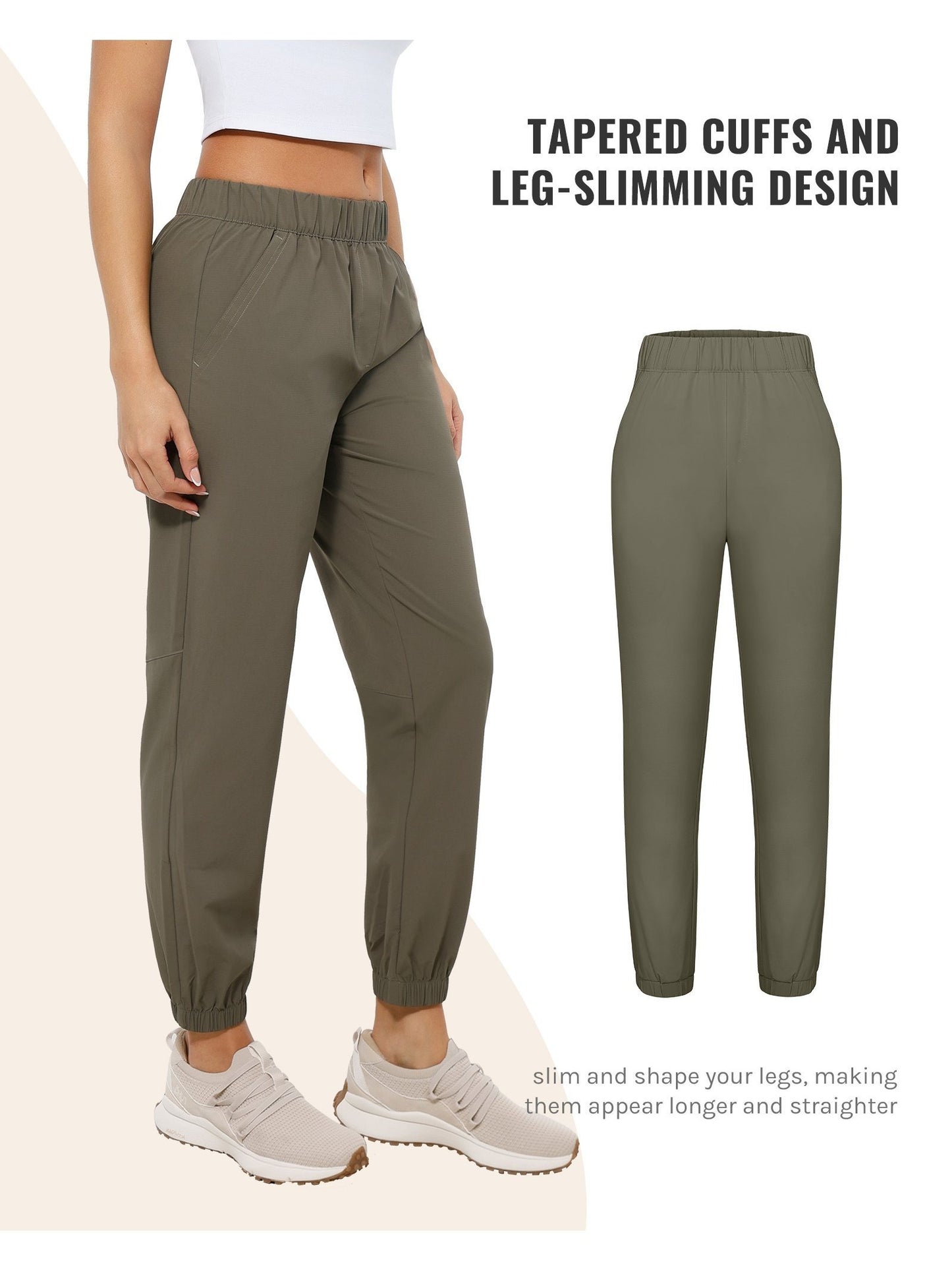 High Waist Stretch Golf Pants for Travel and Casual Wear