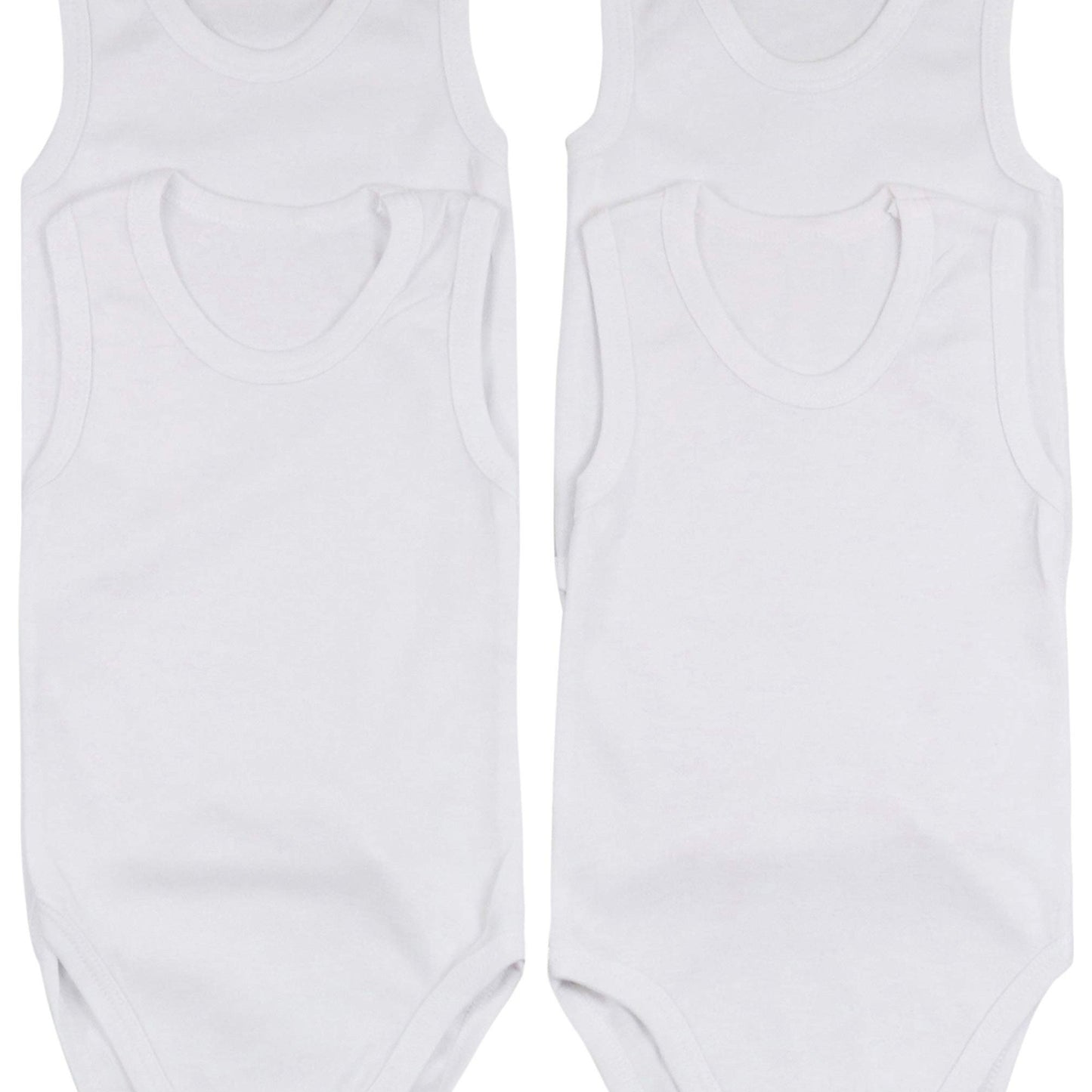 ToBeInStyle Baby Boys' Cartoon Tank Top Bodysuit 4 Pack