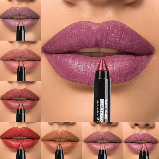 Moisturizing Crayon Lipstick Set for Lasting Professional Makeup