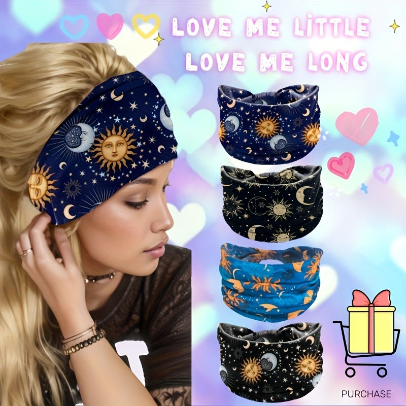 Bohemian Anti Slip Sports Headband Set for Yoga and Running