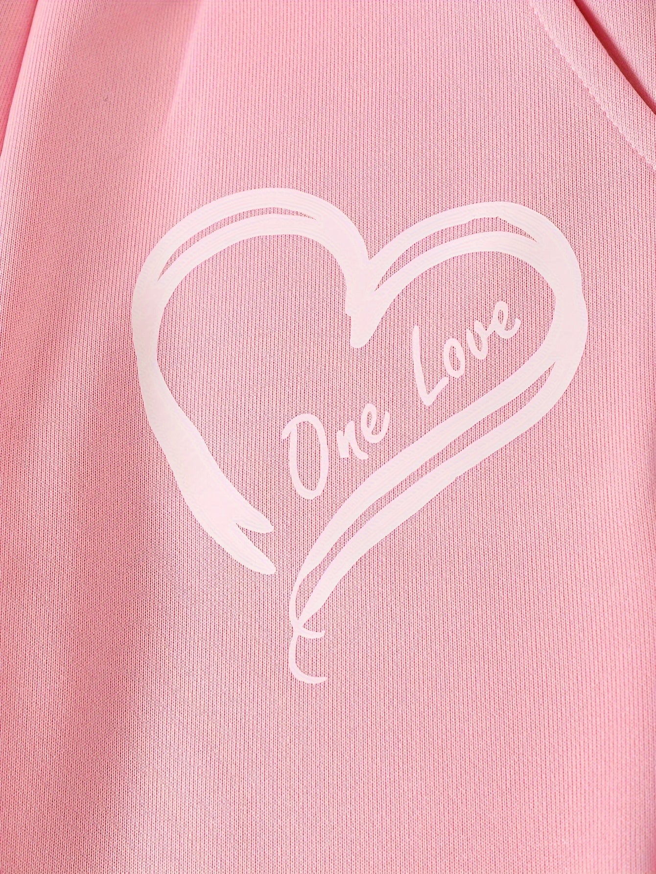 Girls Casual Heart Print Sports Pants for Outdoor Fun