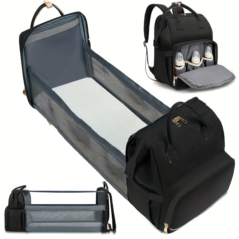Multifunctional Diaper Bag Backpack With Stroller Straps And Pockets