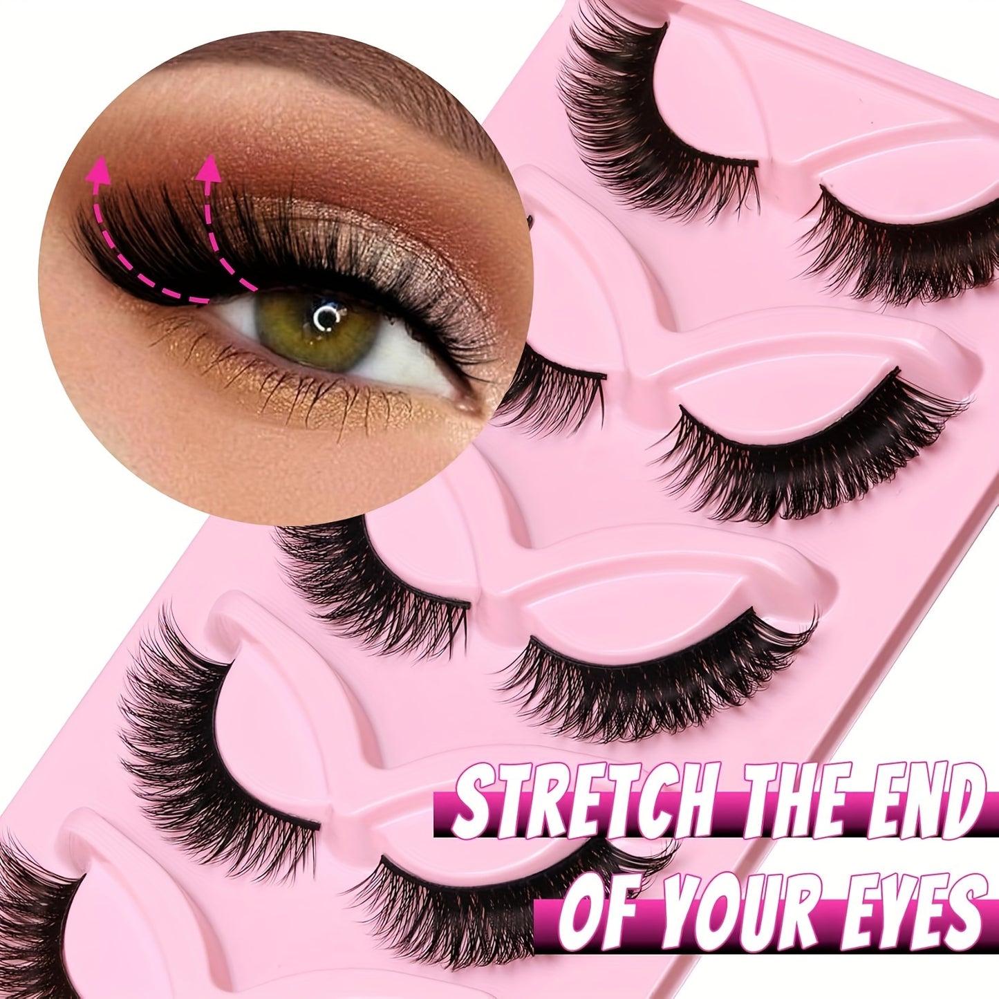 Dramatic Cat Eye False Eyelashes for Glamorous Makeup Looks
