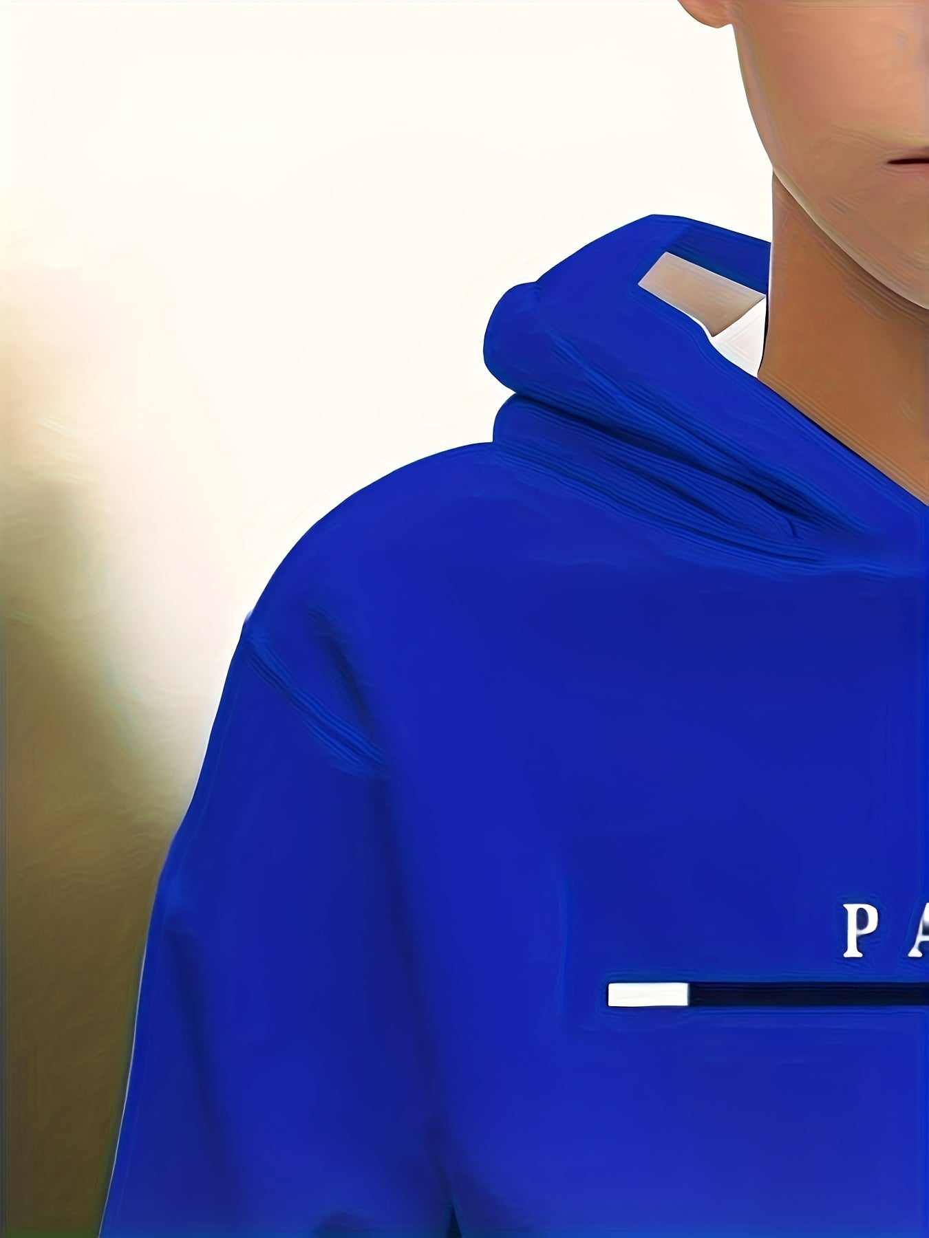 Fashionable 3D Printed Hoodie with Pockets for Boys
