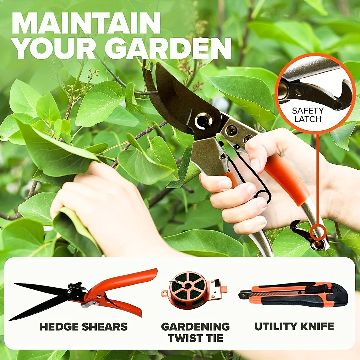 12 Piece Stainless Steel Gardening Tools Set for Women Outdoor Garden Kit with Carrying Suitcase Shovel Trowel Fork Rake Gloves Ideal Christmas Gift