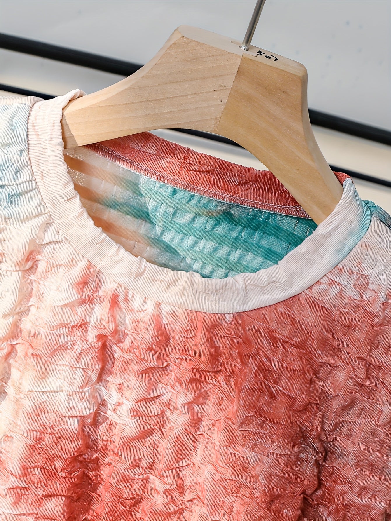 1 Set of 2pcs Polyester Tie Dye Boys Short Sleeve T Shirt and Shorts Suit for Summer Daily Use and Outdoor Activities