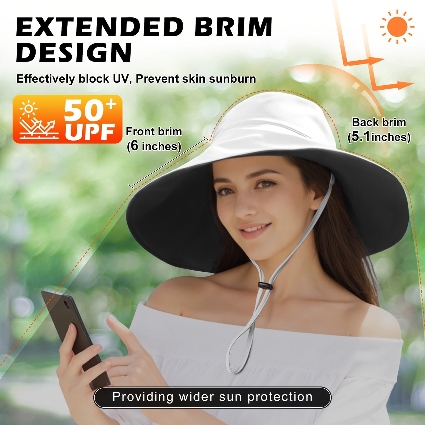 Women's Foldable Sun Protection Hats for Outdoor Adventures