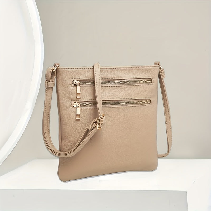 Valentine's Day Faux Leather Crossbody Bag with Adjustable Strap