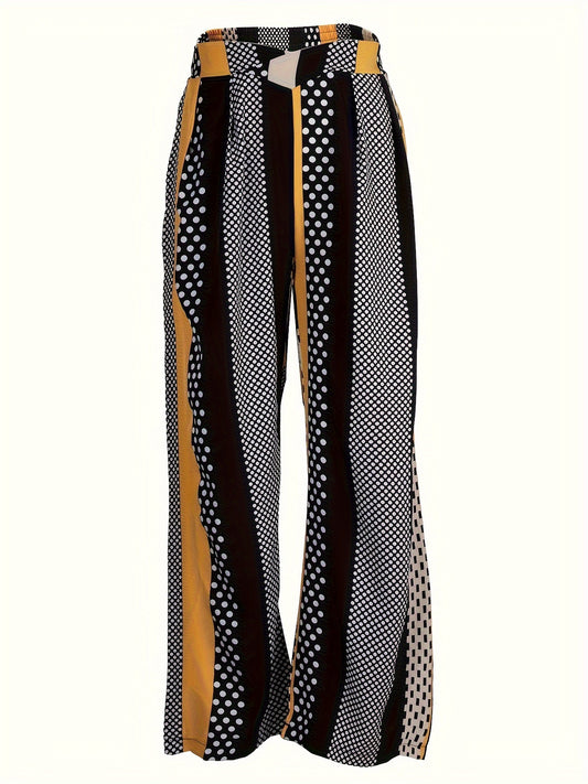 Women High Waisted Wide Leg Palazzo Pants with Pockets