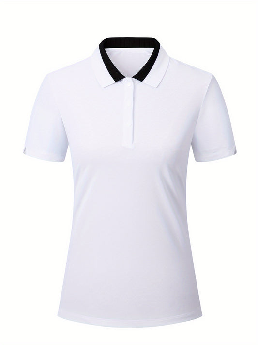 Women's Moisture Wicking Athletic Golf Polo Shirt
