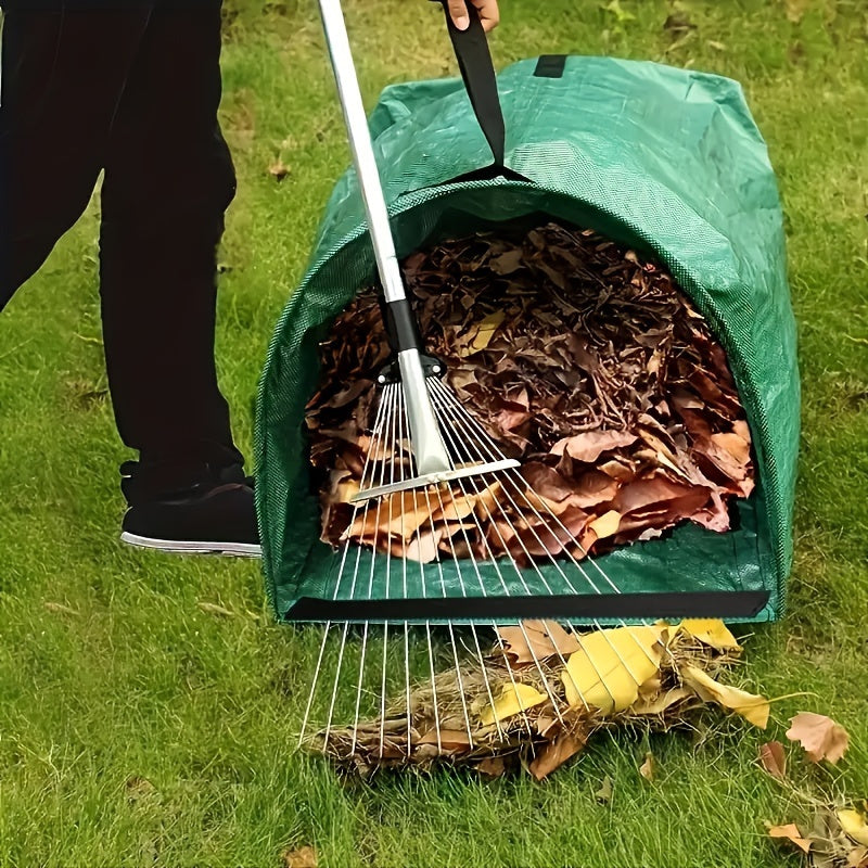 Heavy-Duty Garden Leaf Bag with Free Work Gloves for Cleanup