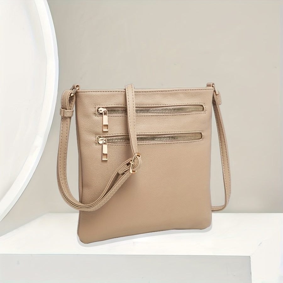 Valentine's Day Faux Leather Crossbody Bag with Adjustable Strap