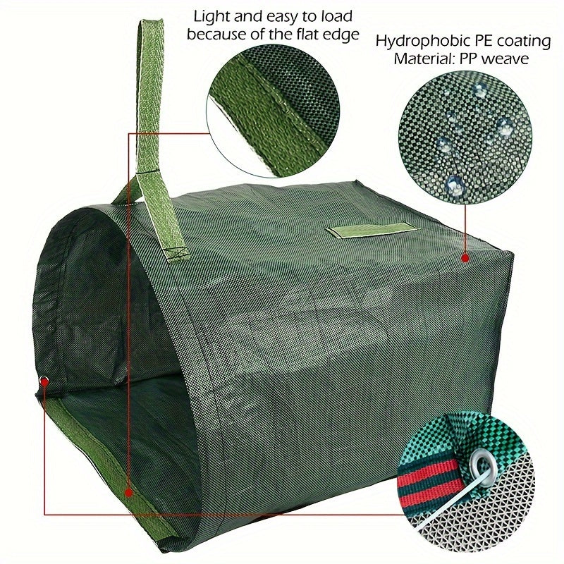 Heavy-Duty Garden Leaf Bag with Free Work Gloves for Cleanup