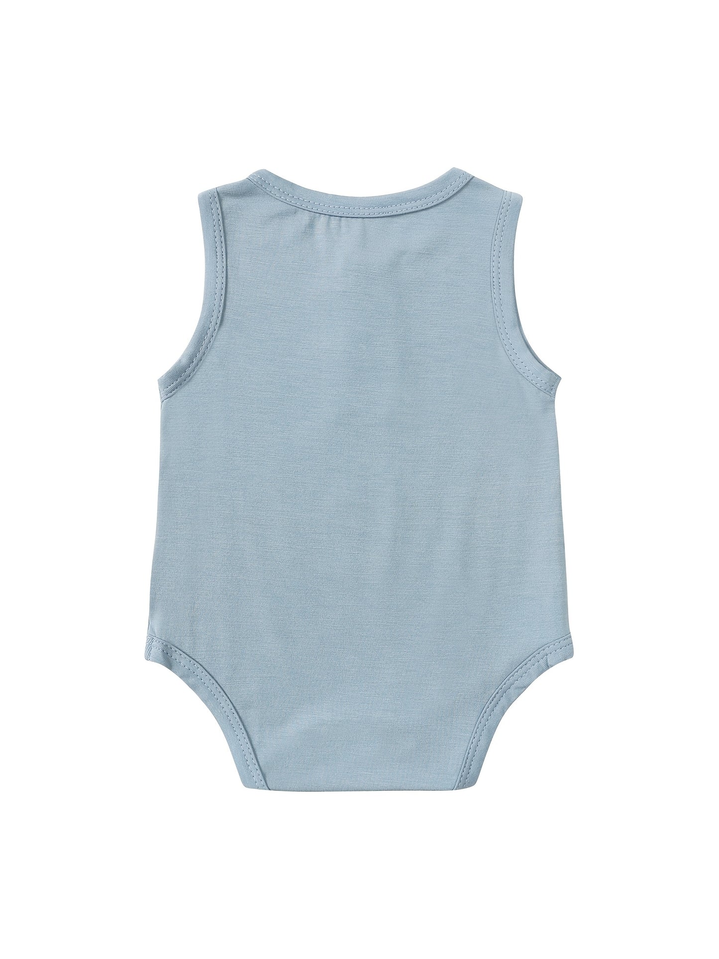 2 Pack Baby Bamboo Fiber Sleeveless Bodysuit Newborn Summer Onesie Jumpsuit Infant Romper Casual Style Tank Top For Boys And Girls Outdoor Wear