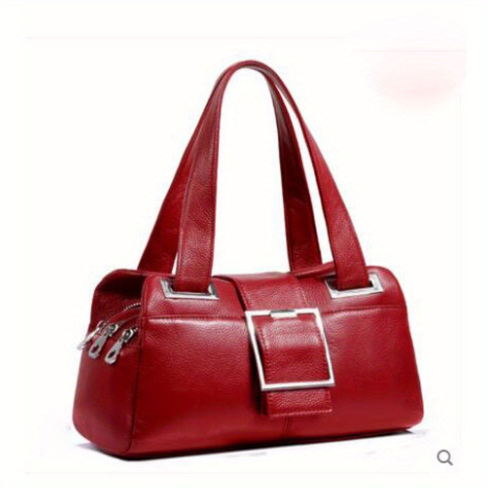 Genuine Leather Women's Shoulder Bag for Fashionable Everyday Use