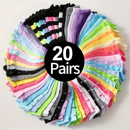 Soft Comfortable Candy-Colored Socks for Women Gift Pack