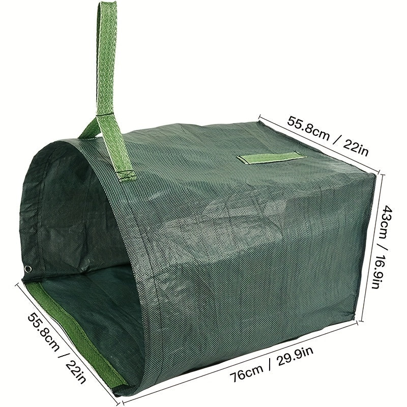 Heavy-Duty Garden Leaf Bag with Free Work Gloves for Cleanup