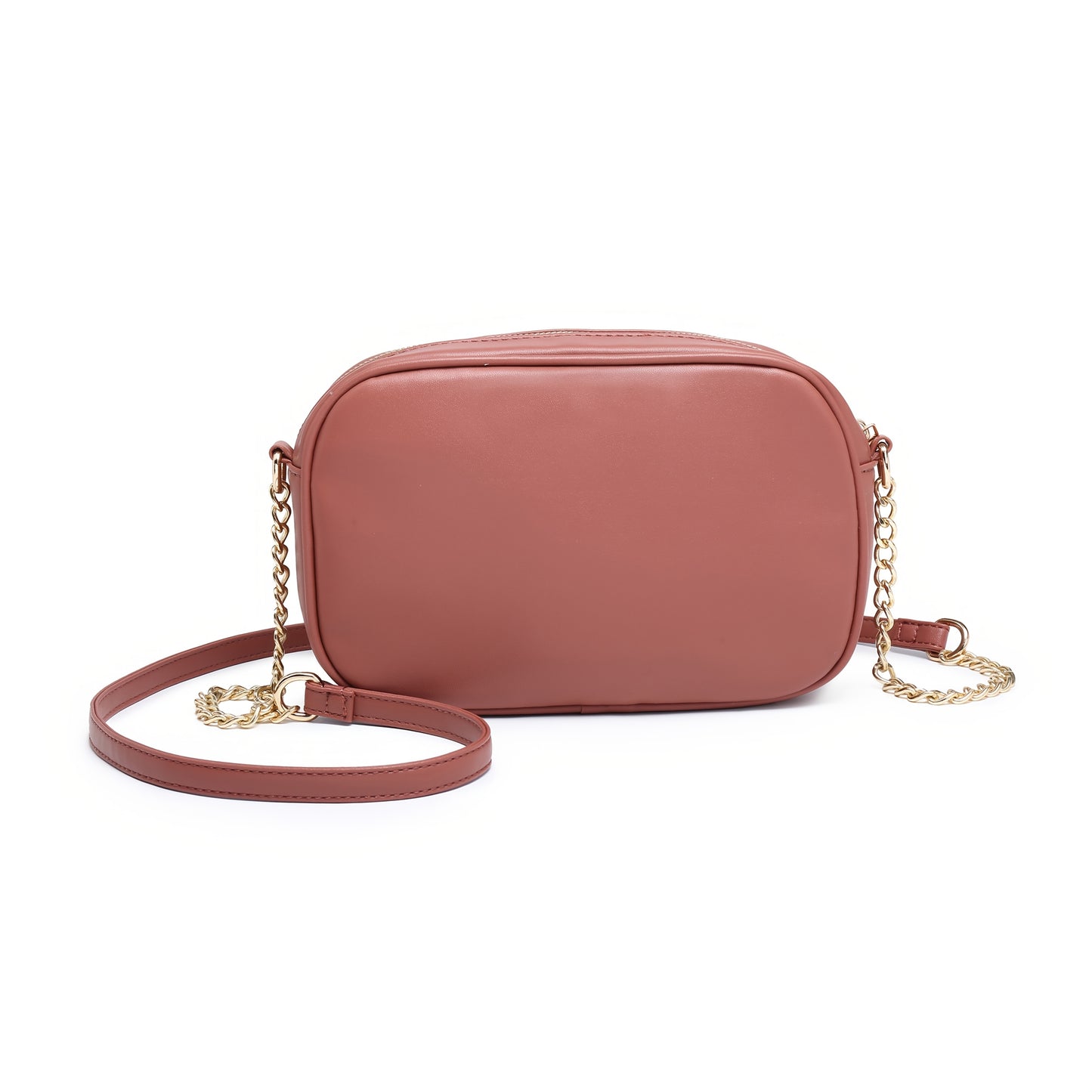 Stylish Quilted Crossbody Bag with Golden-Tone Chain Strap