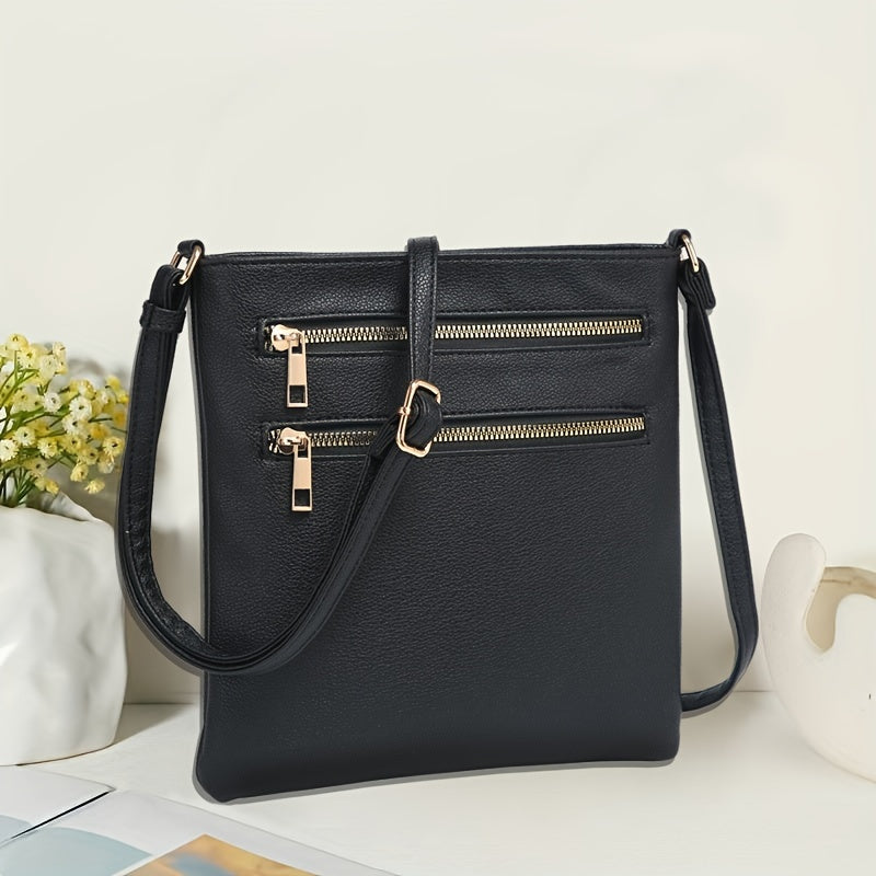 Valentine's Day Faux Leather Crossbody Bag with Adjustable Strap