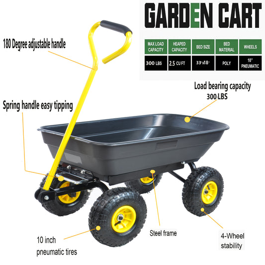 Heavy Duty Garden Cart for Easy Outdoor Gardening Tasks