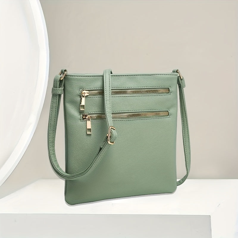 Valentine's Day Faux Leather Crossbody Bag with Adjustable Strap