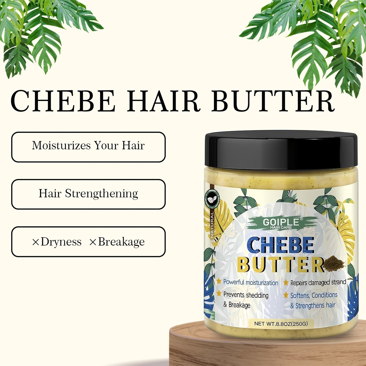 Chebe Butter for Healthy Hair Transformation and Intense Moisturization