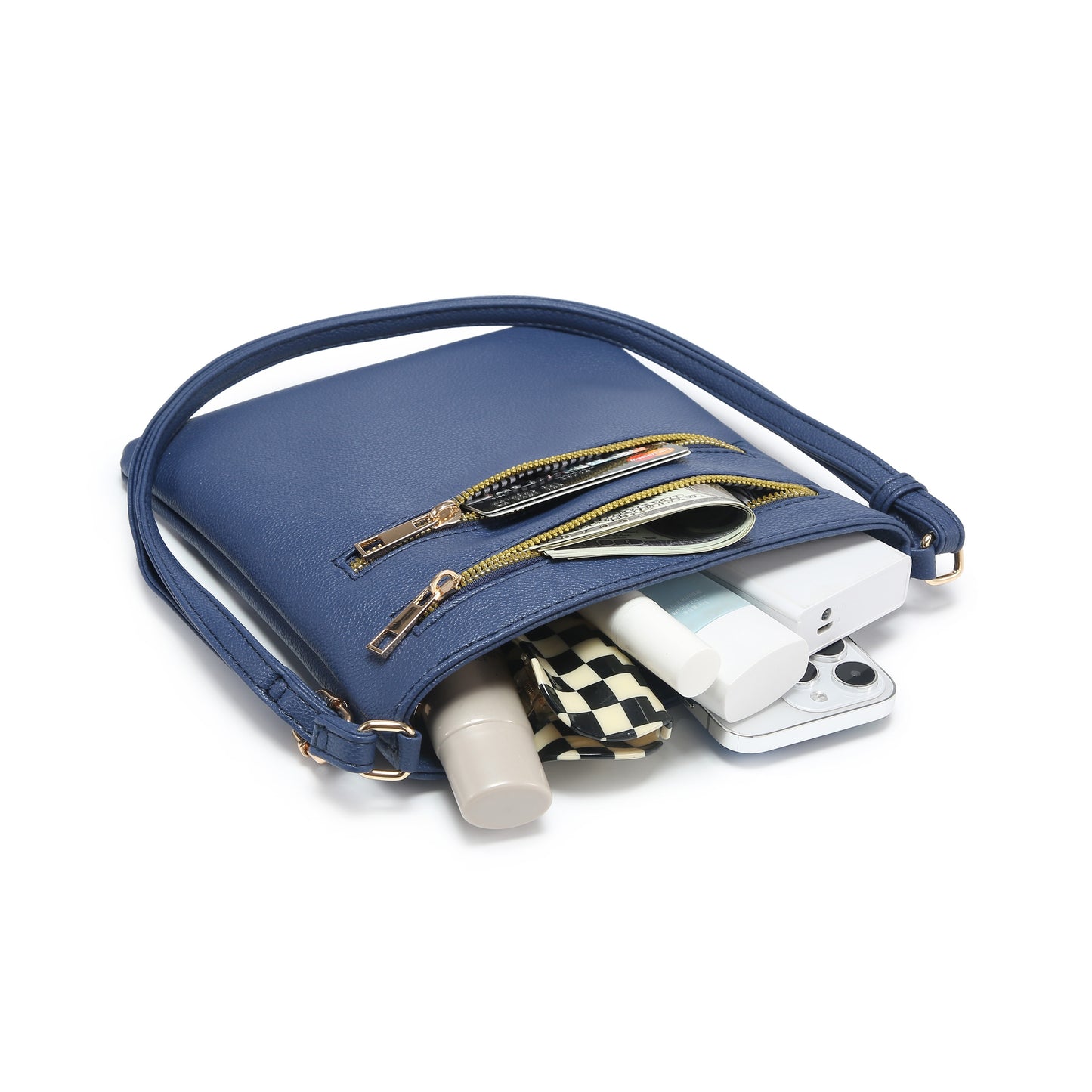 Valentine's Day Faux Leather Crossbody Bag with Adjustable Strap