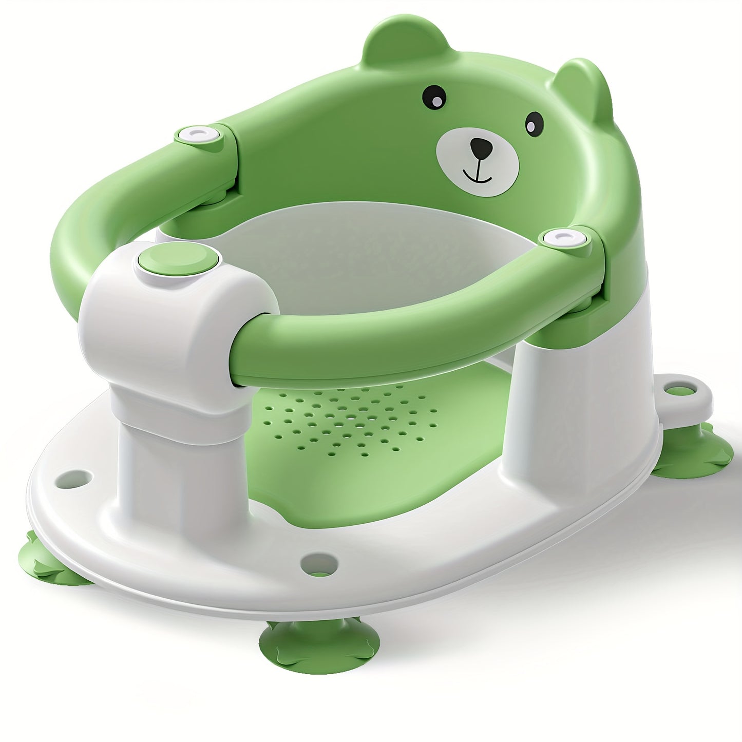 Non-Slip Baby Bath Seat with Suction Cups and Soft Cushion