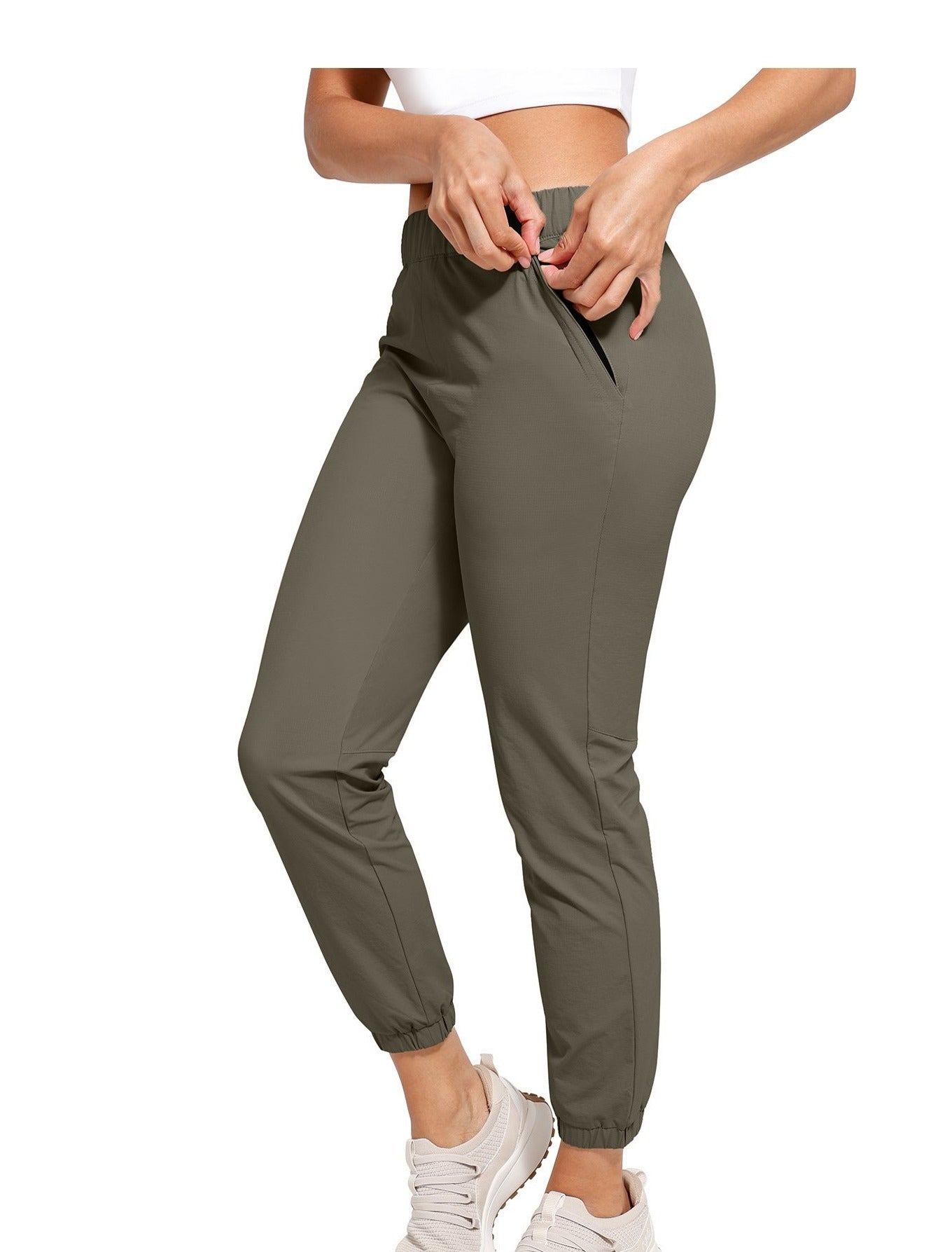 High Waist Stretch Golf Pants for Travel and Casual Wear