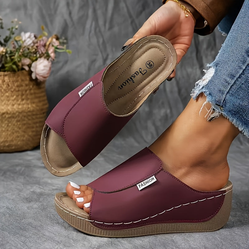 Women's Elegant Arch Support Slip-On Sandals for Everyday Comfort