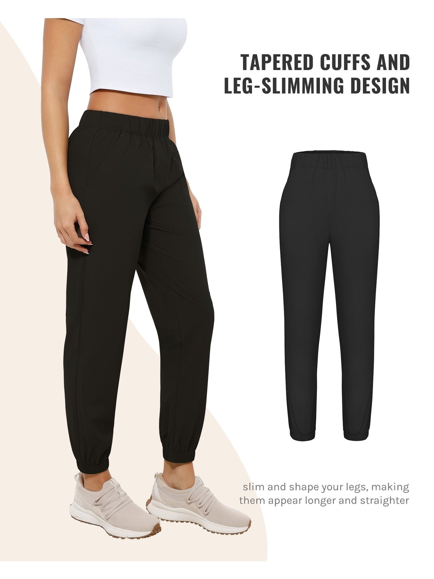 High Waist Stretch Golf Pants for Travel and Casual Wear