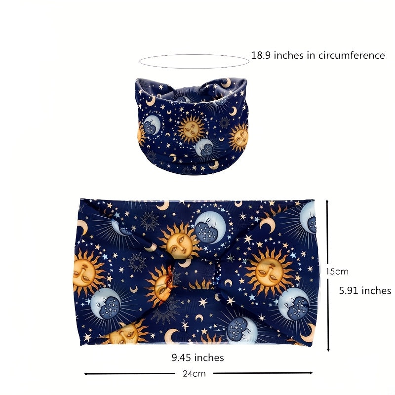 Bohemian Anti Slip Sports Headband Set for Yoga and Running