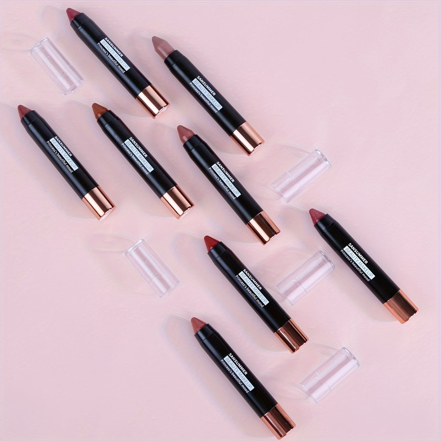 Moisturizing Crayon Lipstick Set for Lasting Professional Makeup