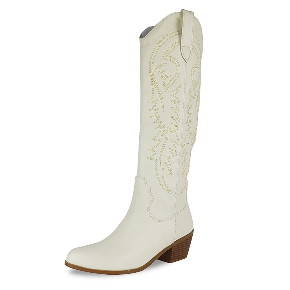 Bonjomarisa Western Boots Embroidered Cowboy Style Women