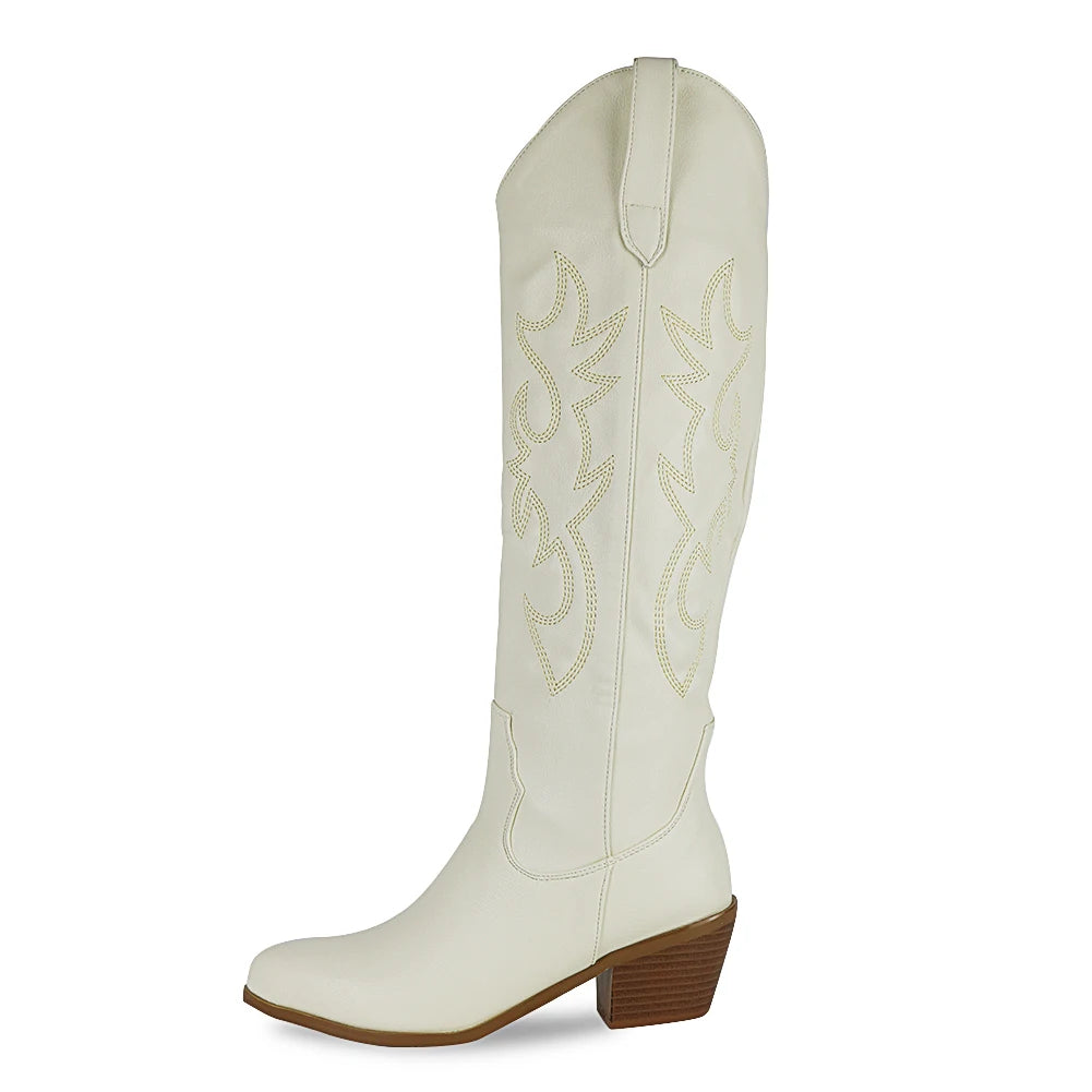 Bonjomarisa Western Boots Embroidered Cowboy Style Women