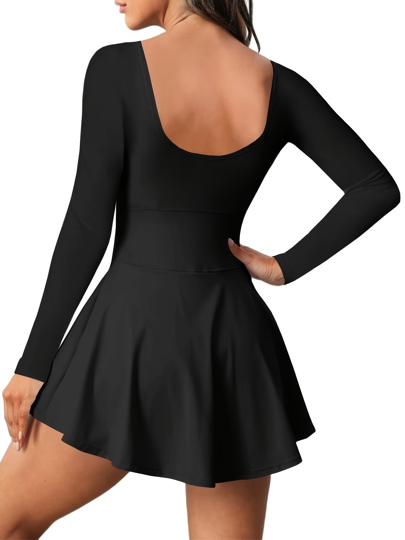 Women's 2-in-1 Tennis Golf Dress with Built-In Shorts