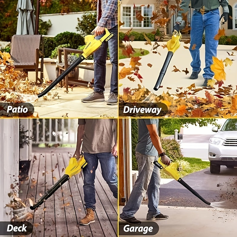 Cordless Leaf Blower with Batteries for Easy Yard Cleanup