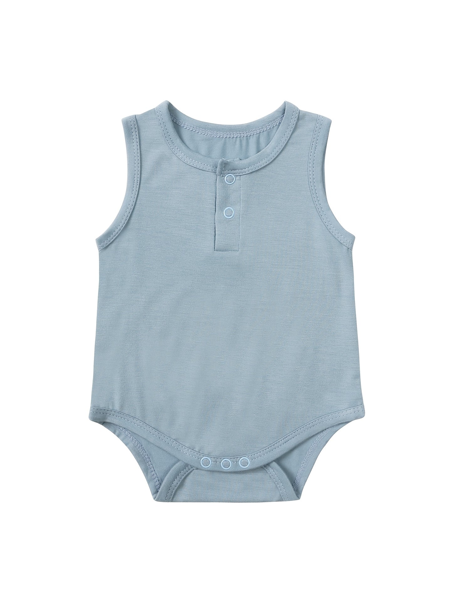 2 Pack Baby Bamboo Fiber Sleeveless Bodysuit Newborn Summer Onesie Jumpsuit Infant Romper Casual Style Tank Top For Boys And Girls Outdoor Wear