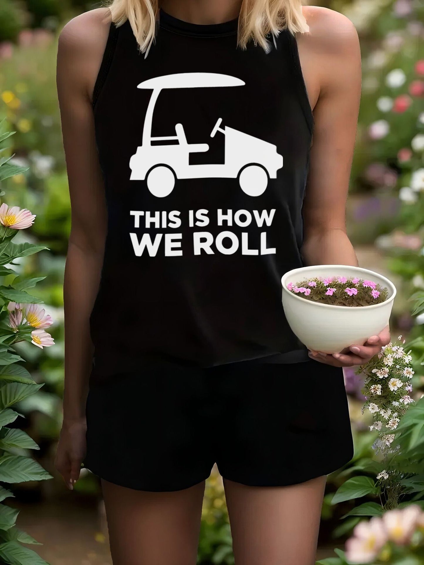 This Is How We Roll Golf Cart Women's Summer Outfit Set
